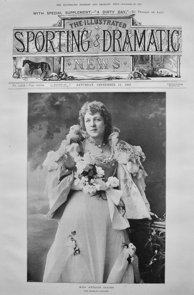 Miss Attalie Claire. (Her Majesty's Theatre). 1897.