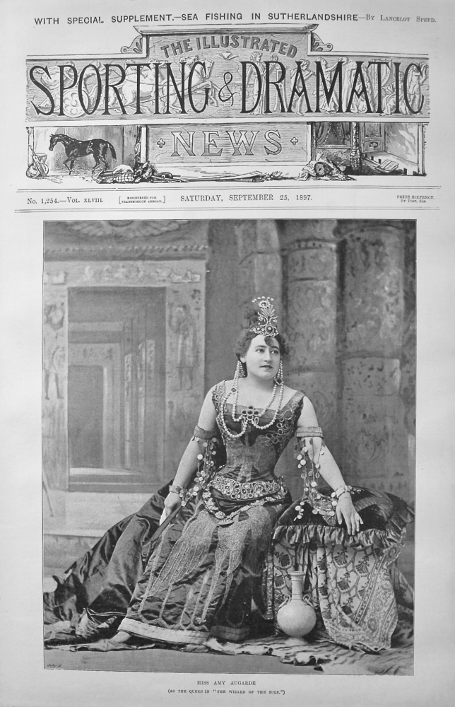 Miss Amy Augarde (As the Queen in "The Wizard of the Nile.") 1897