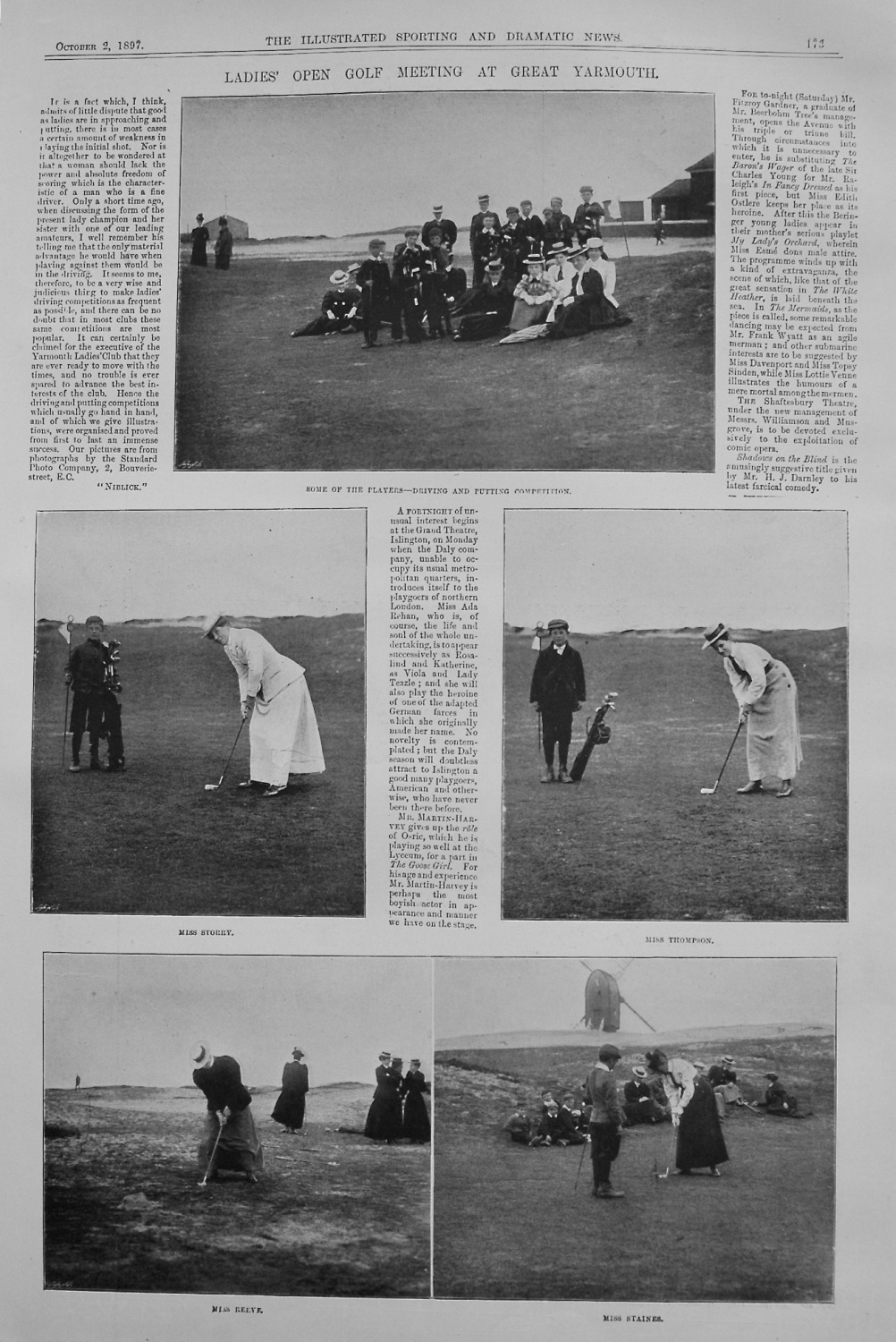 Ladies' Open Golf Meeting at Great Yarmouth. 1897