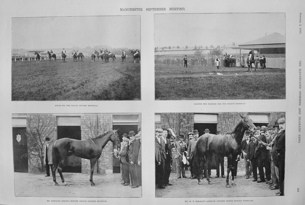 Manchester September Meeting. (Horse Racing) 1897.