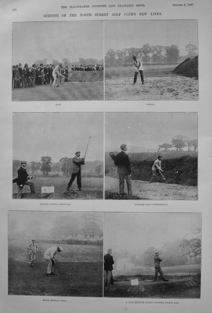 Opening of the North Surrey Golf Club's New Links. 1897.