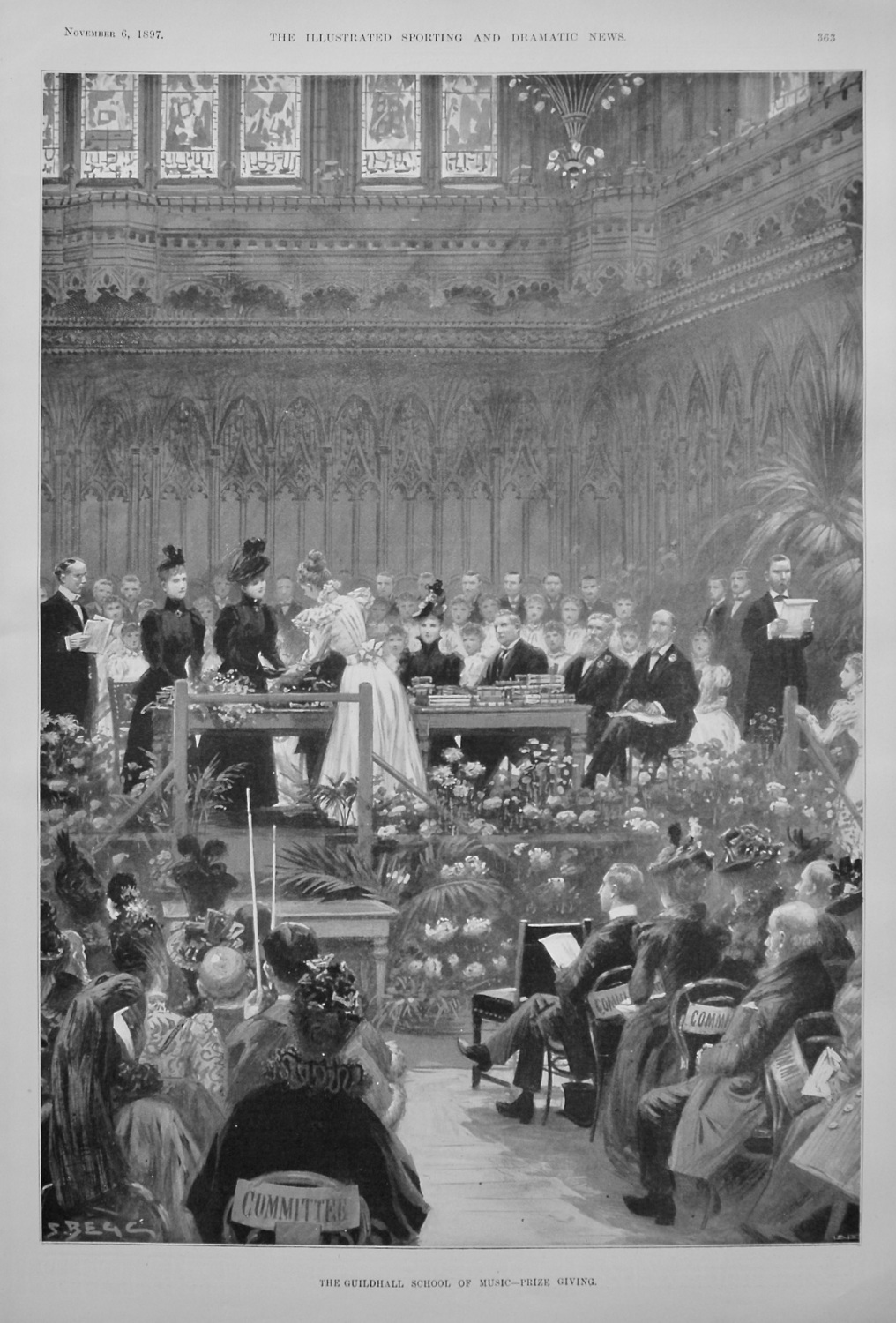 The Guildhall of Music - Prize Giving. 1897