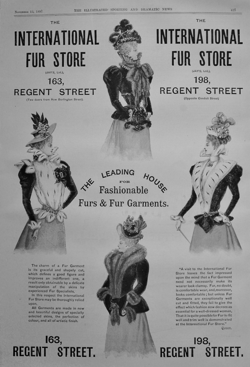 The International Fur Store. 1897