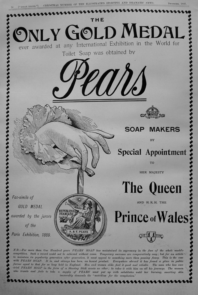 Pears Soap. 1897