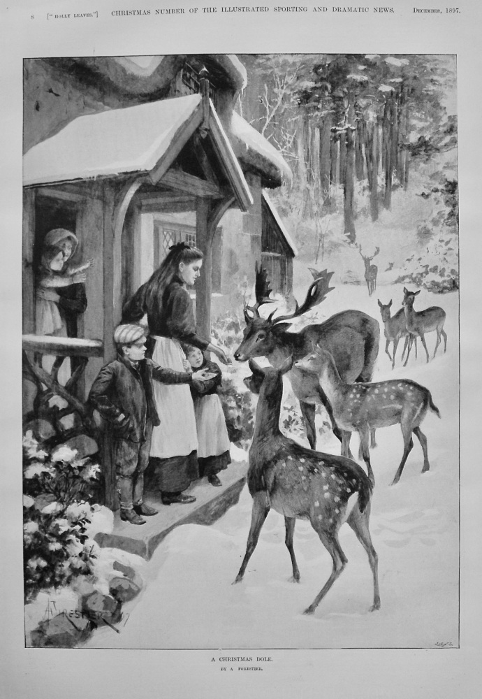 A Christmas Dole. By A. Forestier. 1897