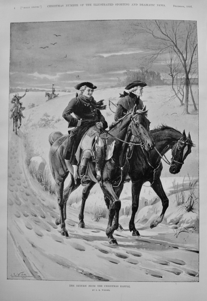 The Return From The Christmas Raffle. By S. E. Waller. 1897