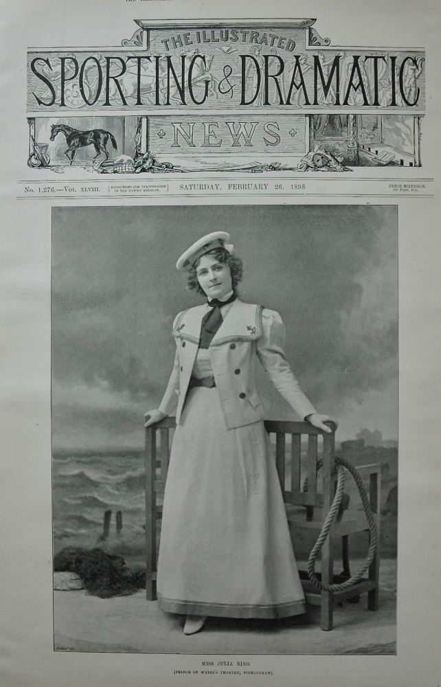 Miss Julia Ring. (Prince of Wales's Theatre, Birmingham). 1898