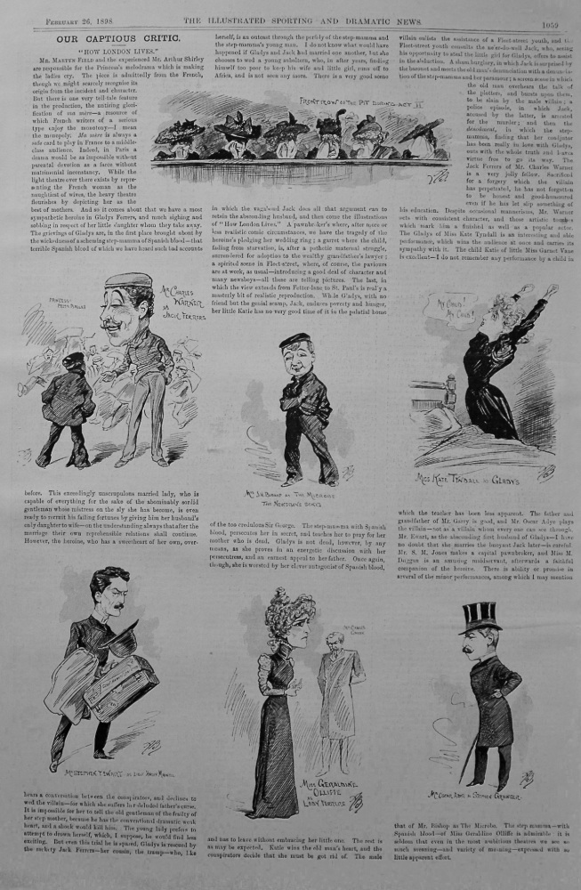 Our Captious Critic, February 26th, 1898.  :  "How London Lives," at the Princess's Theatre.