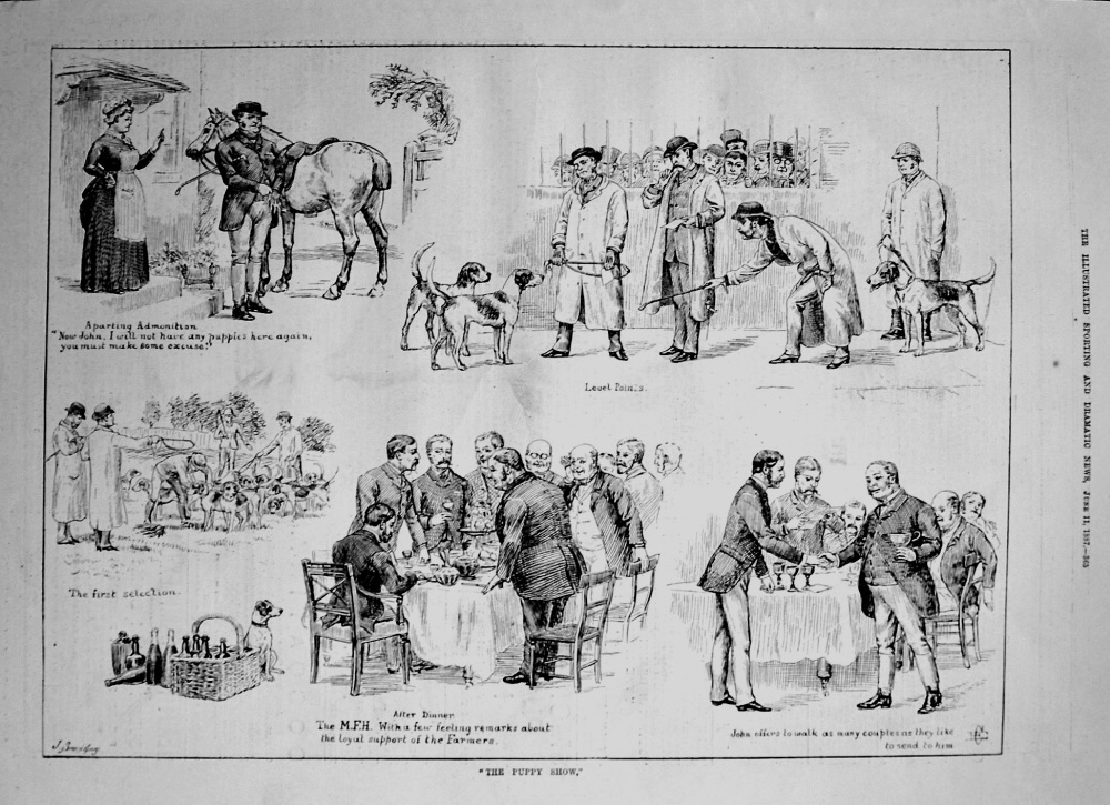 "The Puppy Show." 1887
