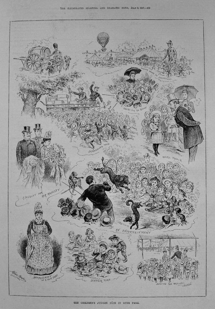 The Children's Jubilee Fete in Hyde Park. 1887
