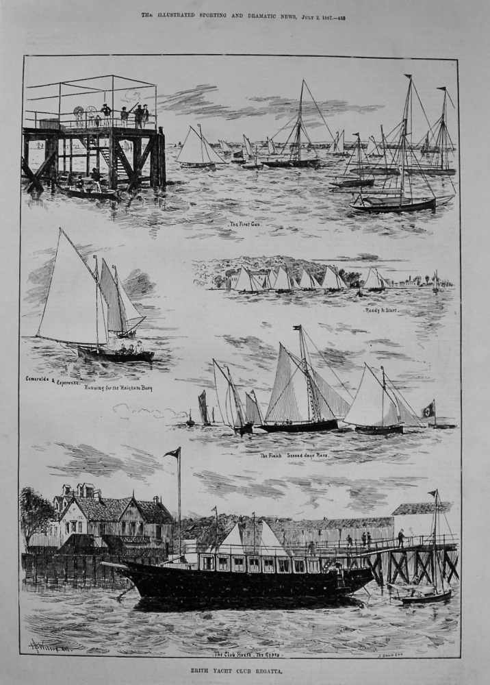 Erith Yacht Club Regatta. 1887