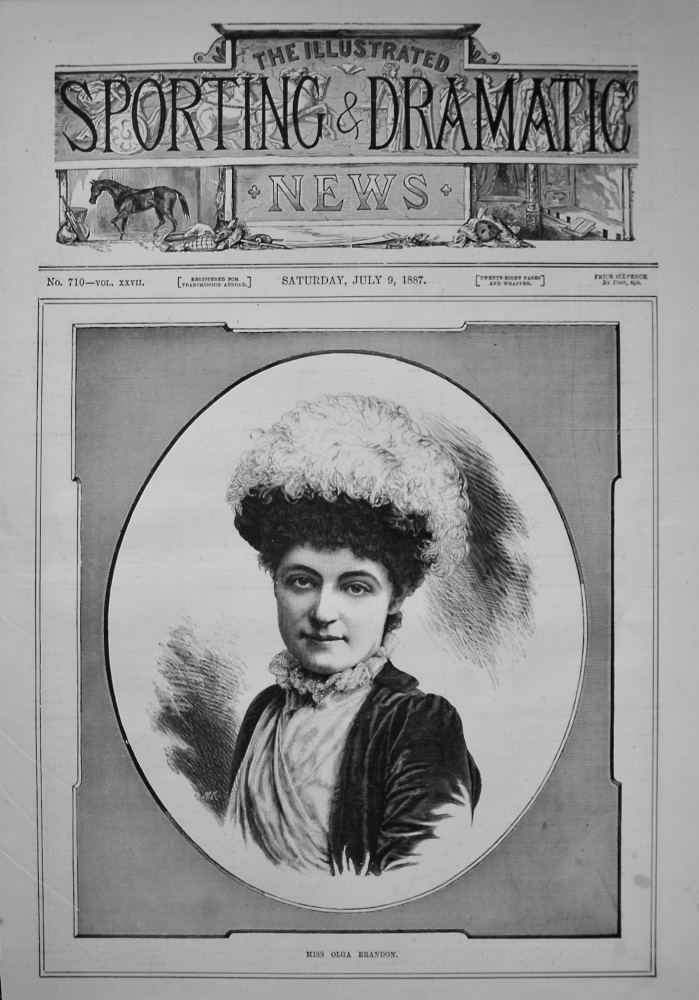 Miss Olga Brandon. 1887
