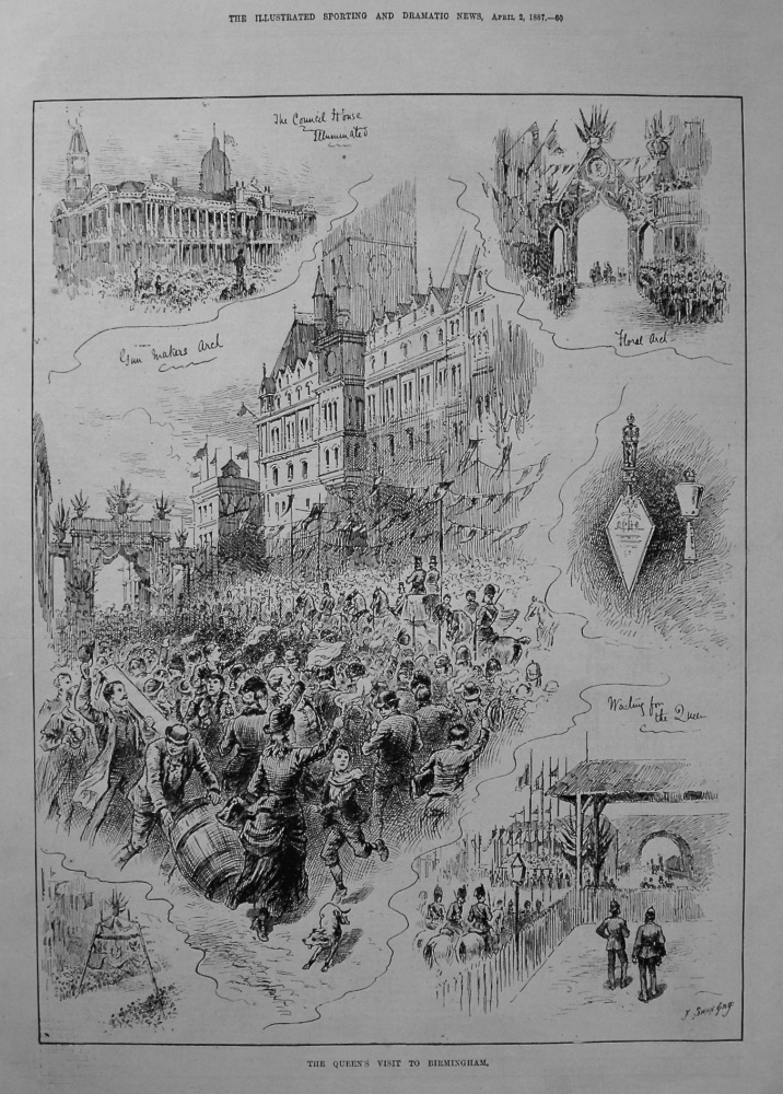 The Queen's Visit to Birmingham. 1887