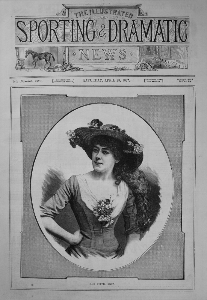 Miss Sylvia Grey. 1887.