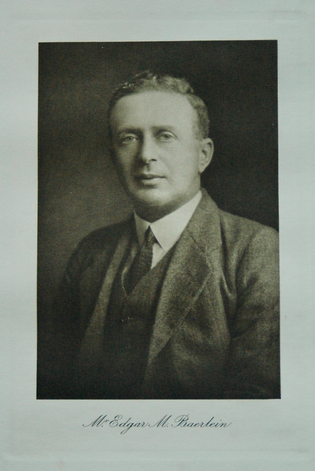 Mr. Edgar M. Baerlein.