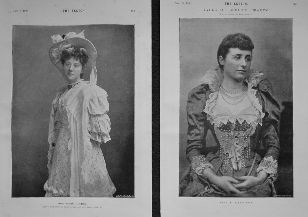 Miss E. Lane-Fox & Miss Annie Hughes. 1893