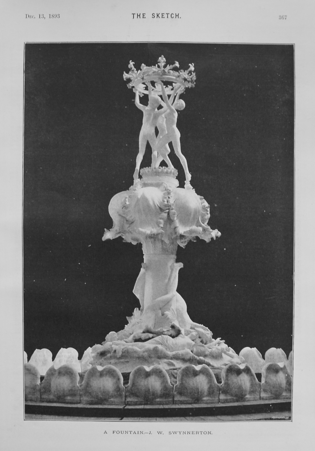 A Fountain.- J. W. Swynnerton. (Sculptor) 1893