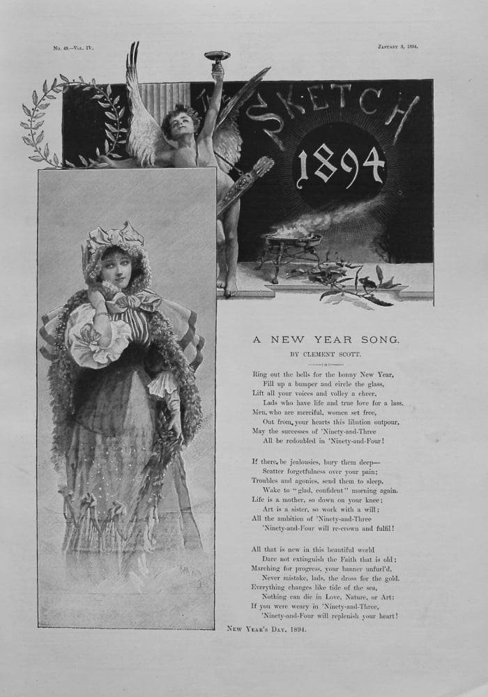 A New Year Song. By Clement Scott. 1894.
