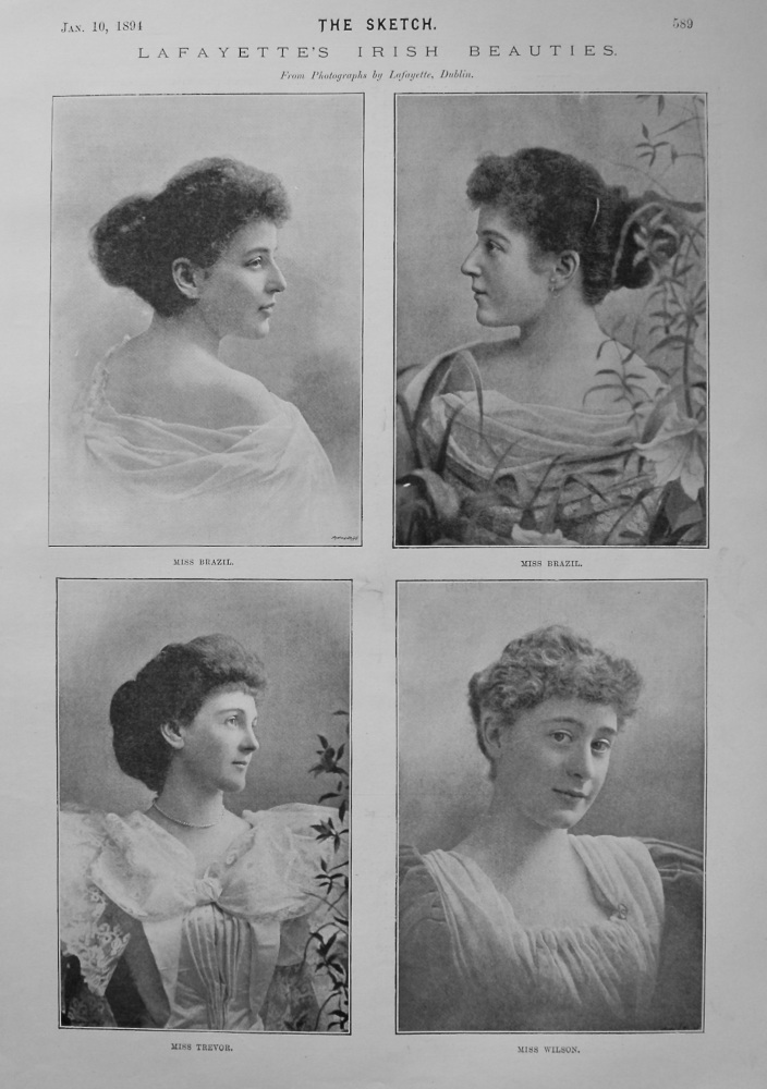 Lafayette's Irish Beauties. 1894.