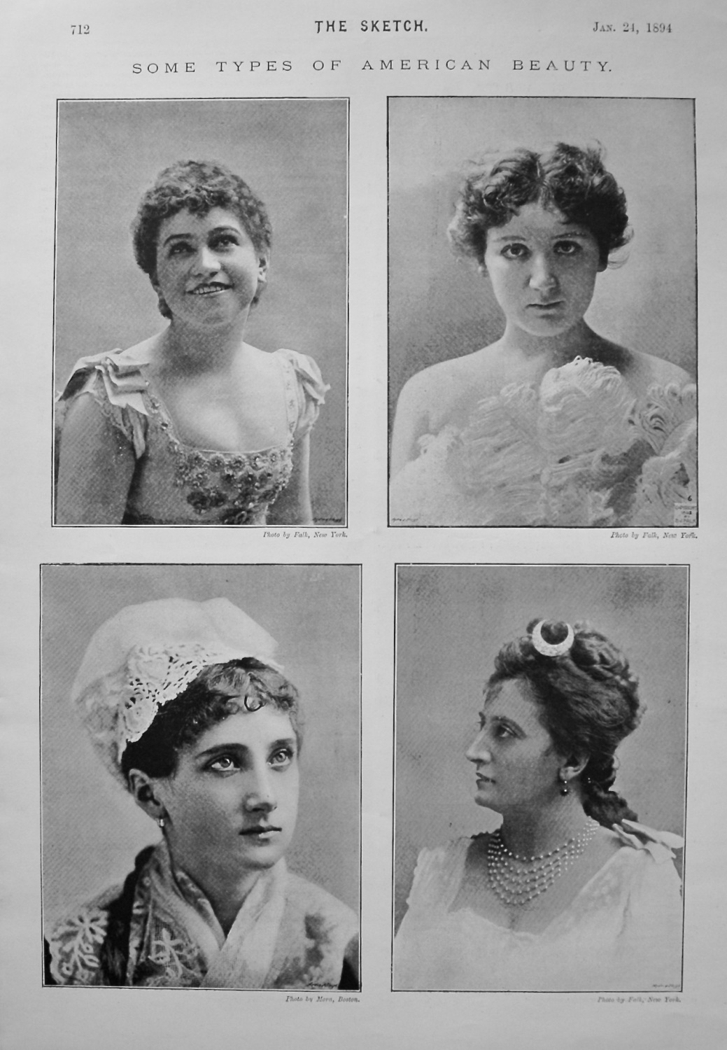 Some Types of American Beauty. 1894.