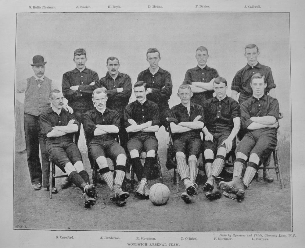 Woolwich Arsenal Team. (Football) 1894.