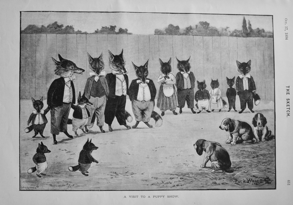 A Visit To A Puppy Show. 1894