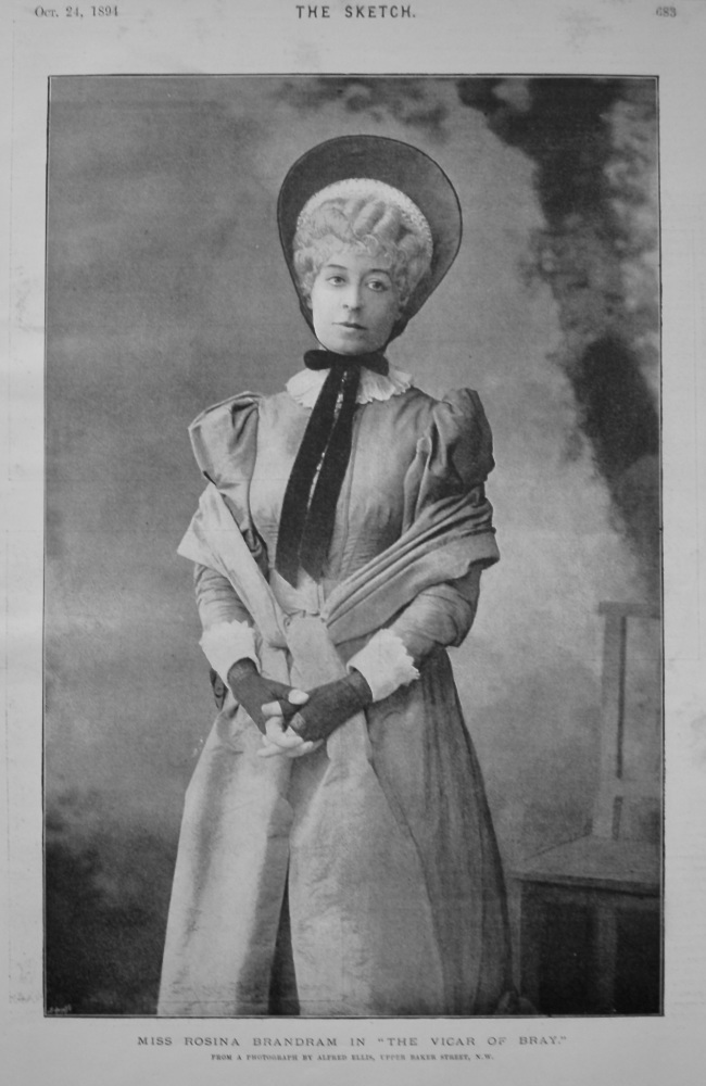 Miss Rosina Brandram in "The Vicar of Bray." 1894