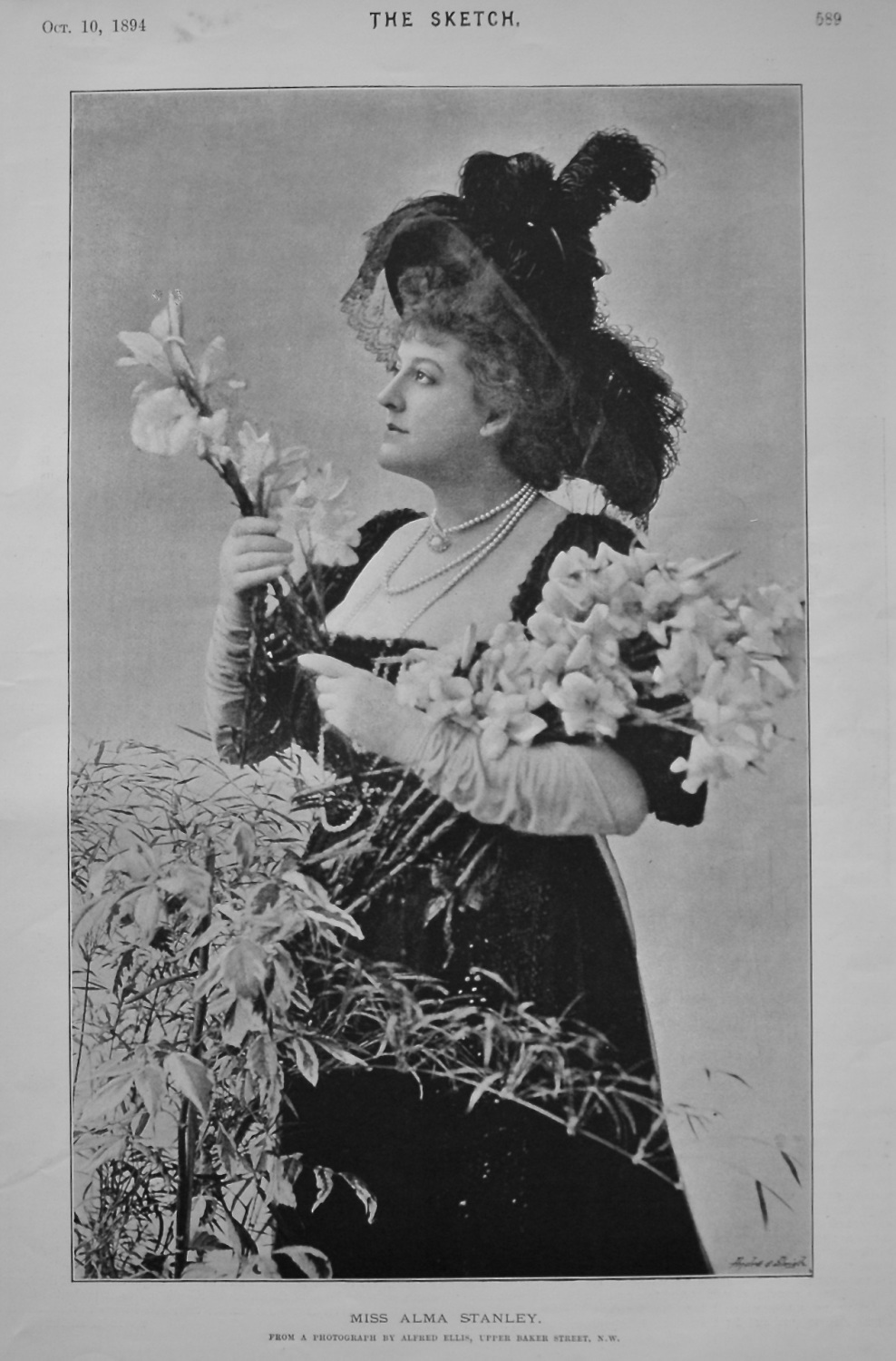 Miss Alma Stanley. 1894