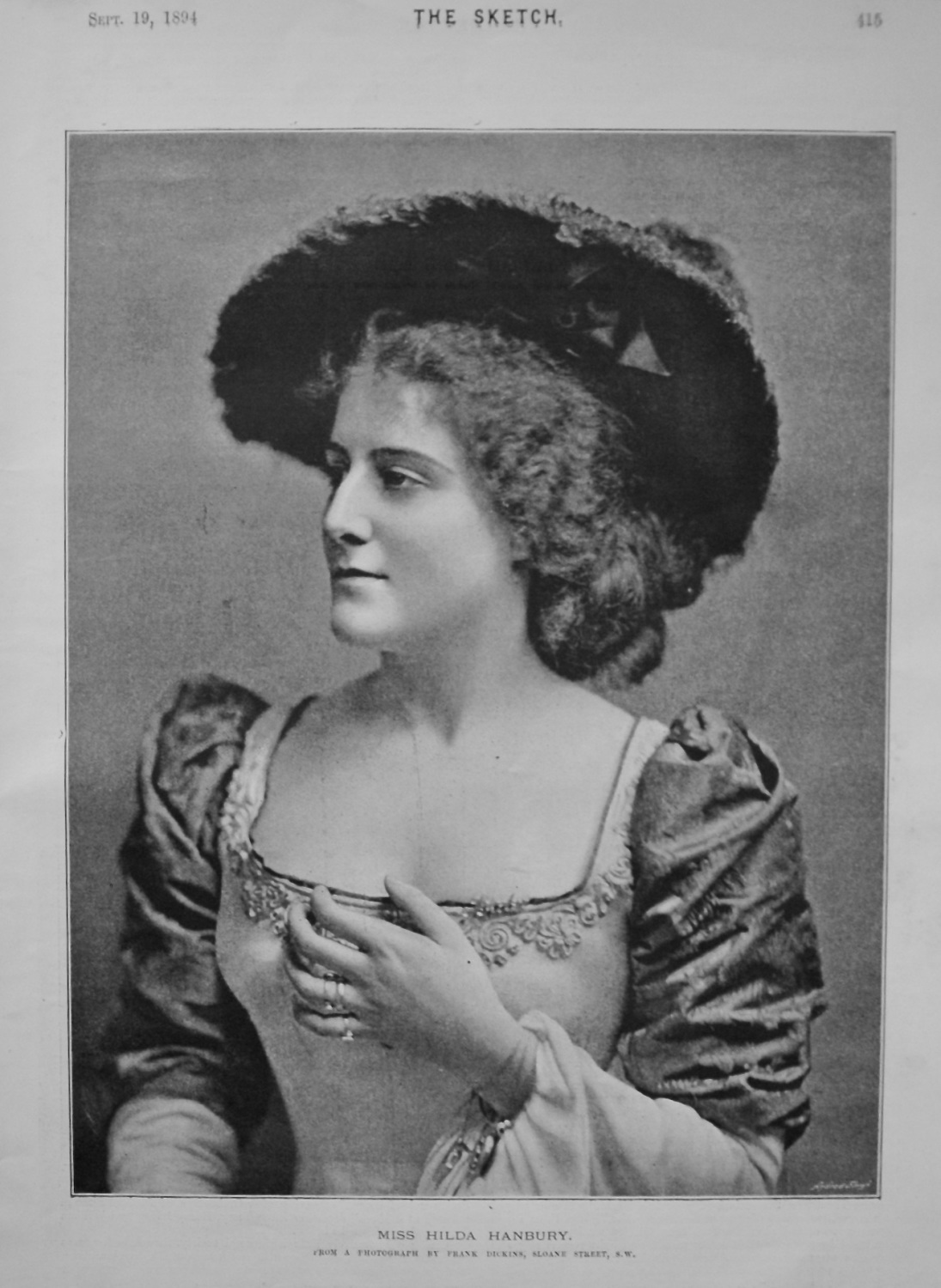 Miss Hilda Hanbury. 1894