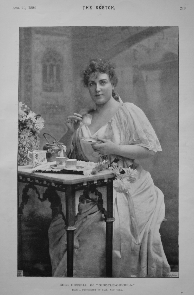 Miss Russell in "Girofle-Girofla." 1894