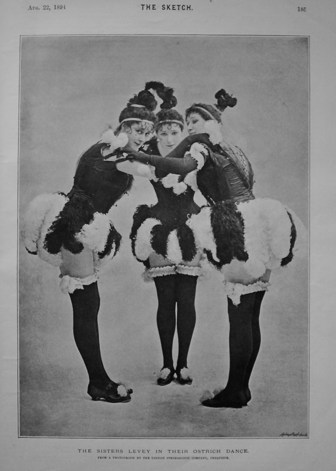 The Sisters Levey in their Ostrich Dance. 1894