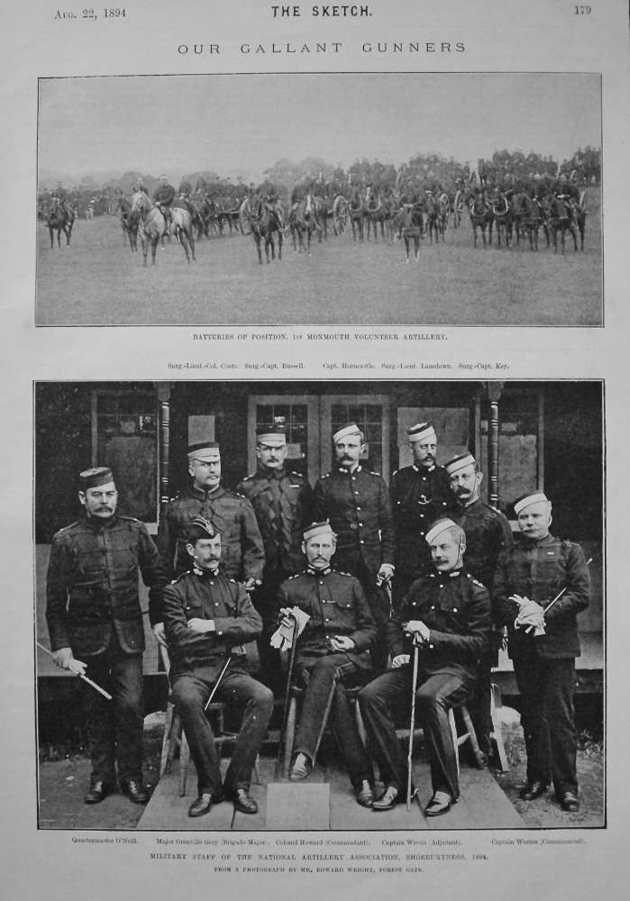Our Gallant Gunners. 1894