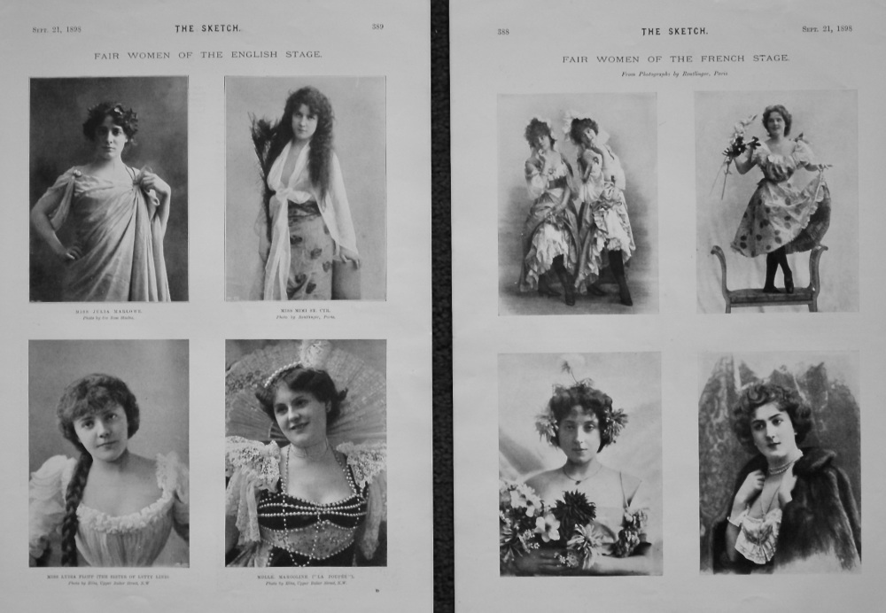 Fair Women of the English Stage. 1898.