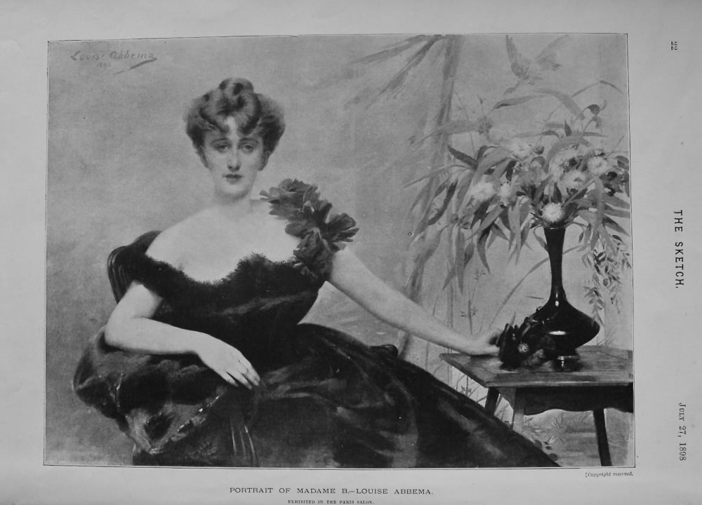 Portrait of Madame B. - Louise Abbema. 1898.