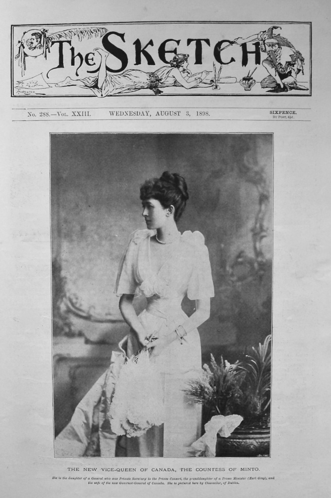 The New Vice-Queen of Canada, The Countess of Minto. 1898.