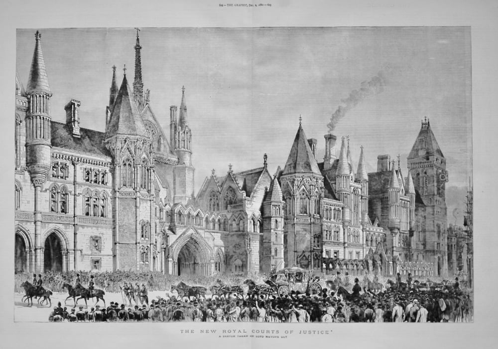 The New Royal Courts of Justice. 1882.