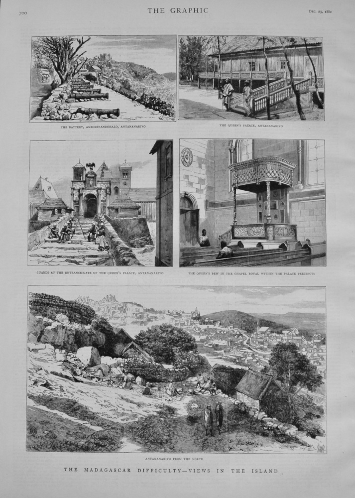 The Madagascar Difficulty - Views in the Island. 1882