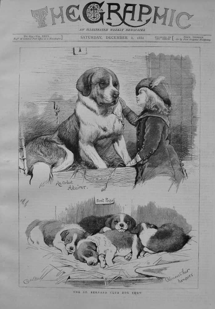 St Bernard Club Dog Show. 1882
