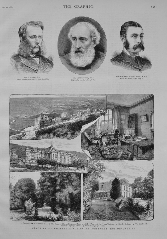 Memories of Charles Kingsley at Westward Ho! Devonshire. 1882