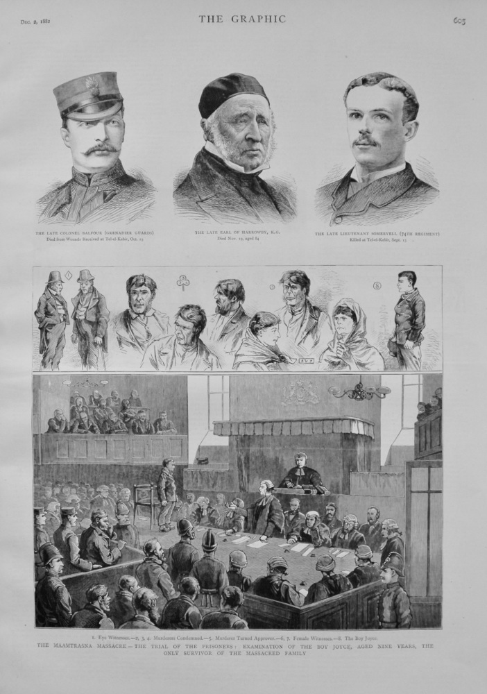 The Maamtrasna Massacre - The Trial of the Prisoners : Examination of the Boy Joyce, Aged Nine Years, the only Survivor of the Massacred Family. 1882