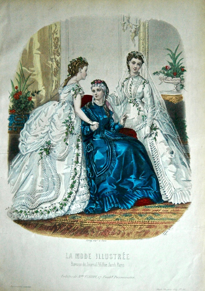 La Mode Illustree. 1869. Number 50. (Coloured Lithograph)