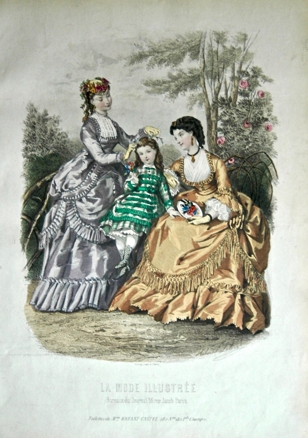La Mode Illustree. 1869. Number 30. (Coloured Lithograph)