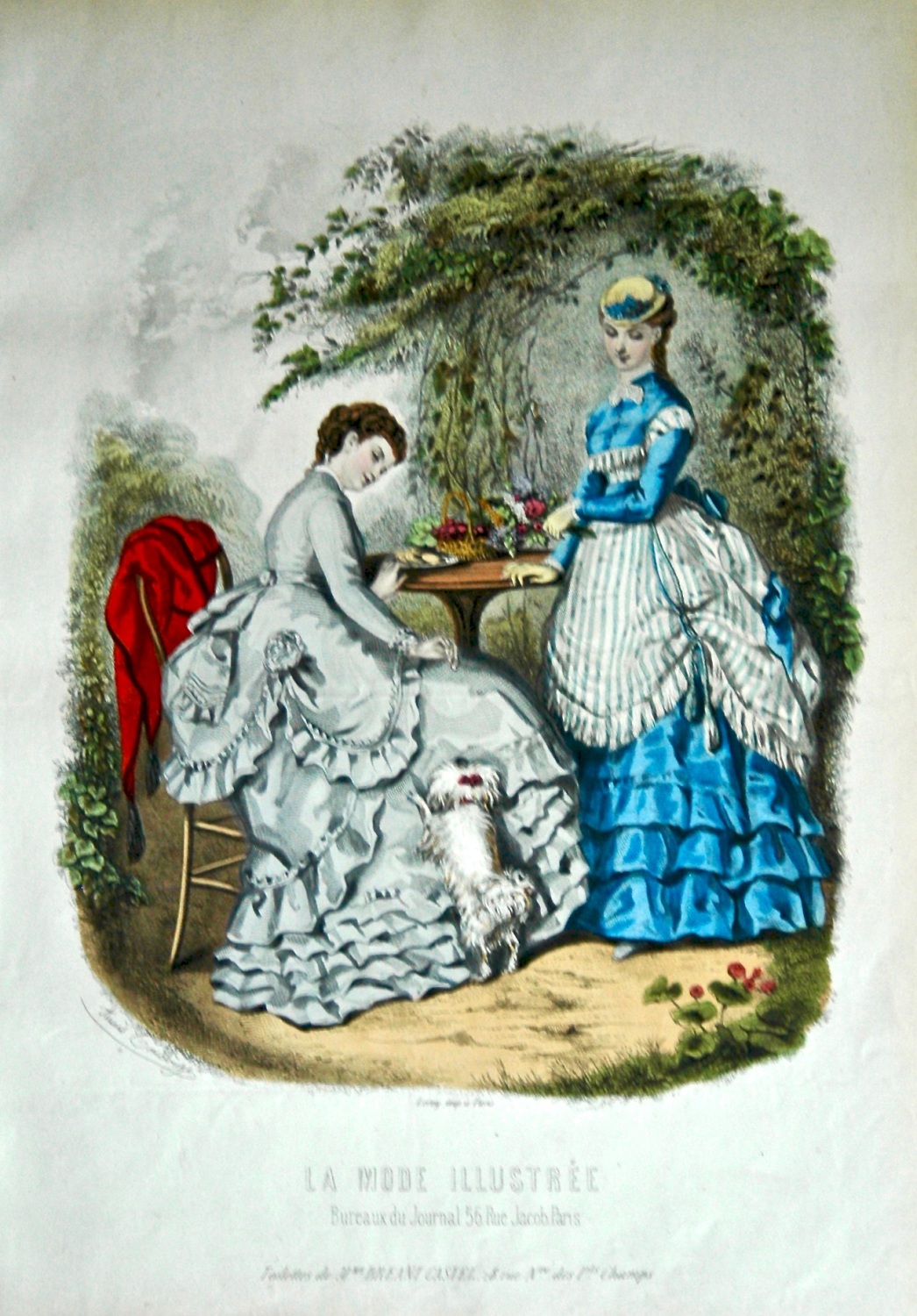 La Mode Illustree. 1869. Number 20. (Coloured Lithograph)