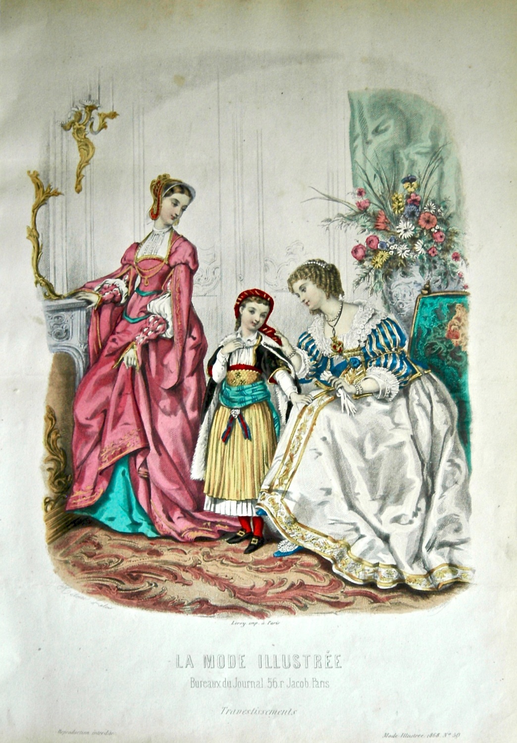 La Mode Illustree. 1868. Number 50. (Coloured Lithograph)
