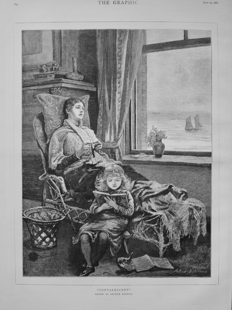 "Convalescent" (Drawn by Arthur Hopkins). 1882.