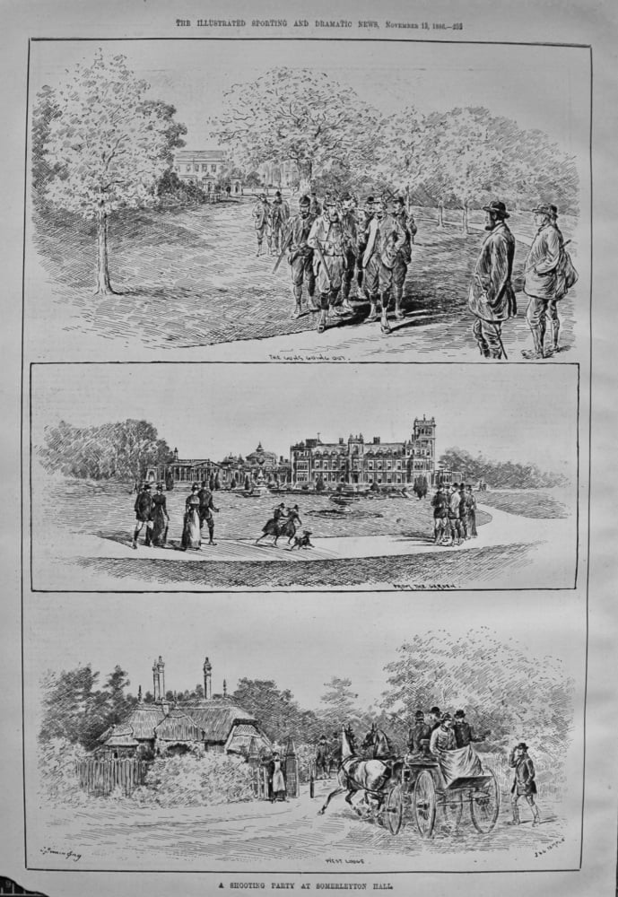 A Shooting Party at Somerleyton Hall. 1886