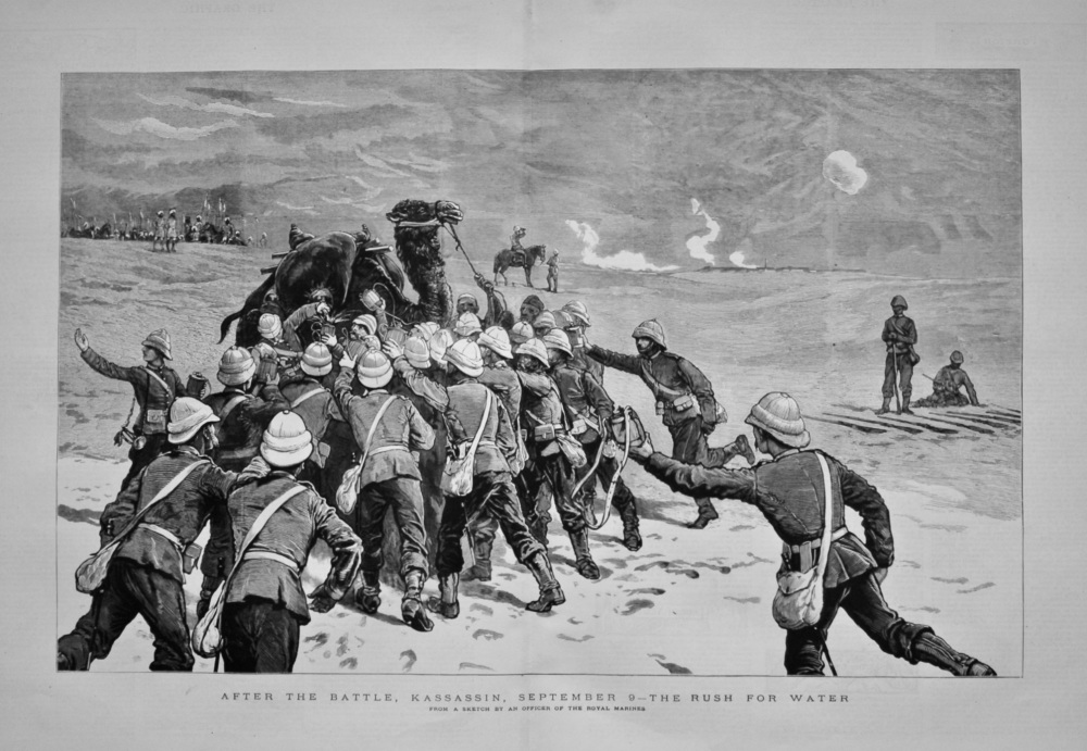 After the Battle, Kassassin, September 9 - The Rush for Water. 1882