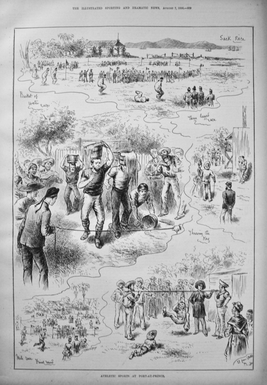 Athletic Sports at Port-Au-Prince. 1886.