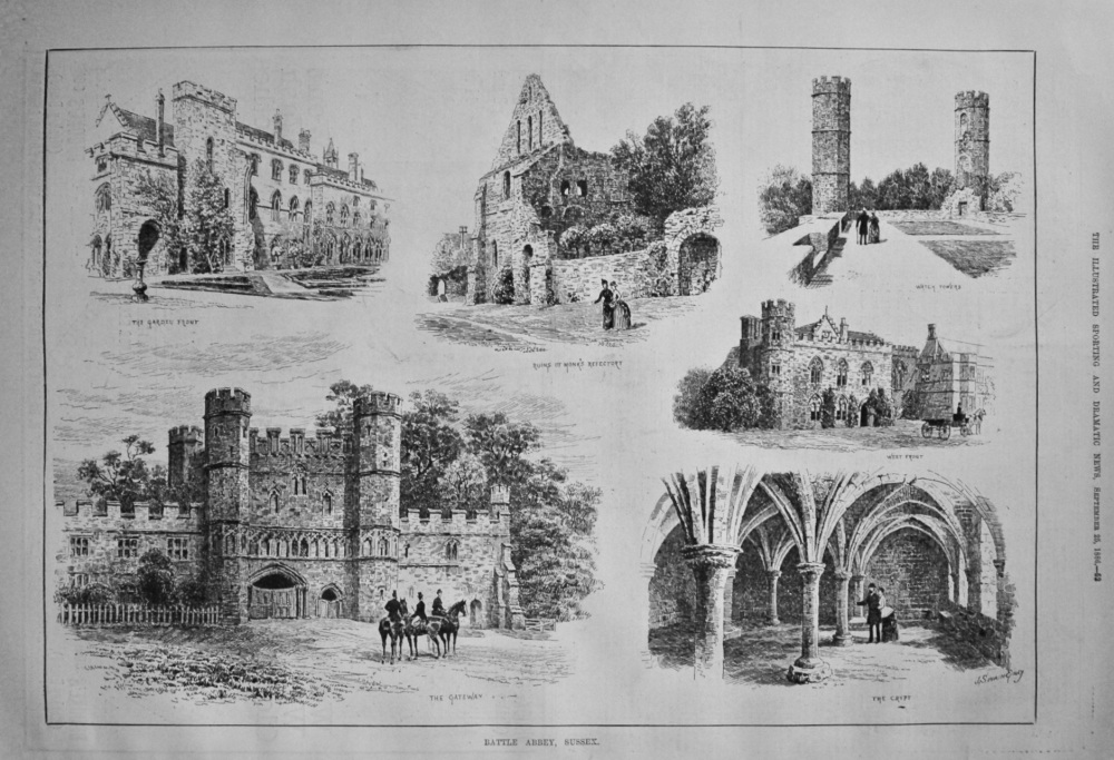 Battle Abbey, Sussex. 1886.