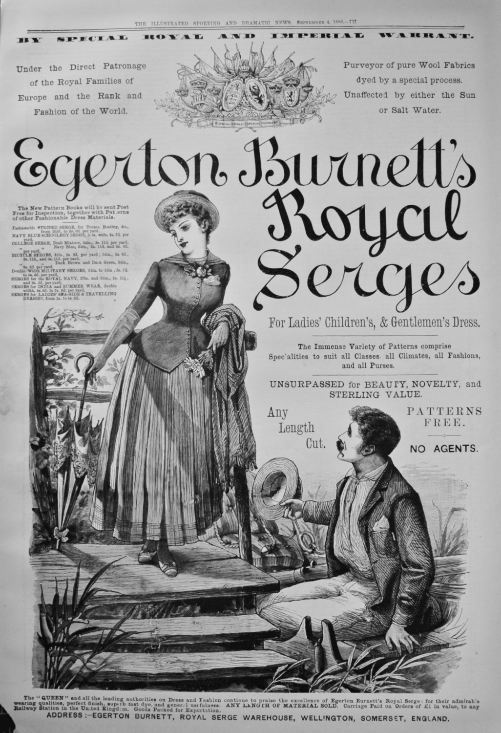 Egerton Burnett's Royal Serges. 1886.
